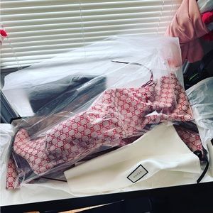 Gucci signature over the knee boots